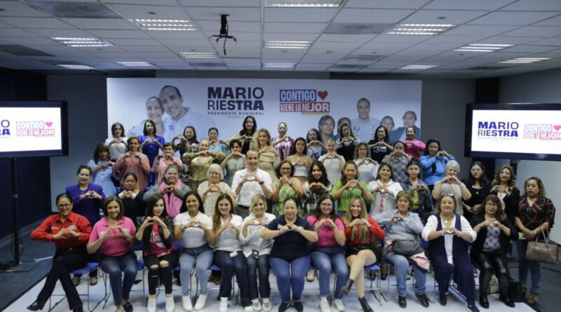 Mario Riestra va por una Puebla donde las mujeres vivan mejor
