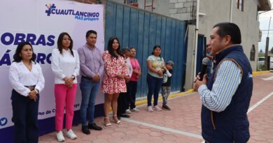 Presidente municipal entrega pavimentación de la privada Uranga