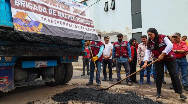 “Brigada de la Transformación” suma más de 40 vialidades rehabilitadas y 500 baches atendidos