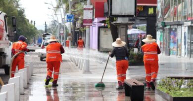 Gobierno de Pepe Chedraui mantiene limpios el zócalo y la Avenida Juárez tras el encuentro entre México e Inglaterra