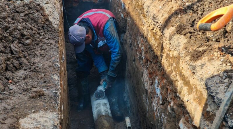 SOSAPACH concluye reparación de fuga en el Barrio de San Juan Calvario
