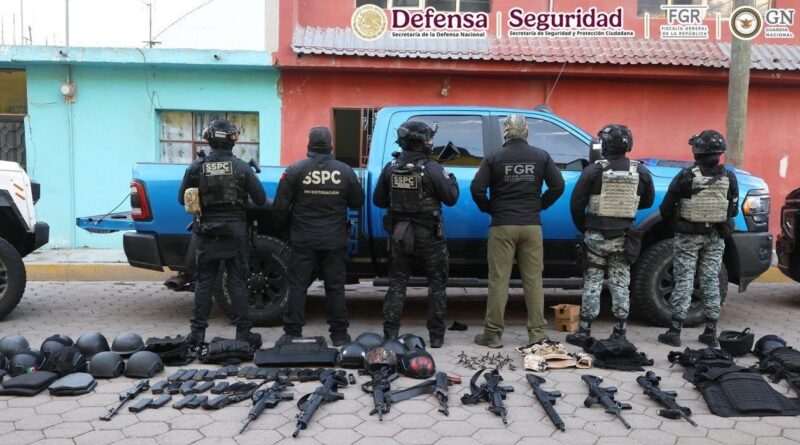 En Puebla, detienen a 9 personas relacionadas con robo de autotransporte de carga