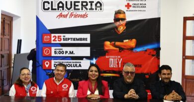 Suma Tonantzin Fernández a Mauricio Clavería a una causa en favor de la Cruz Roja Cholula